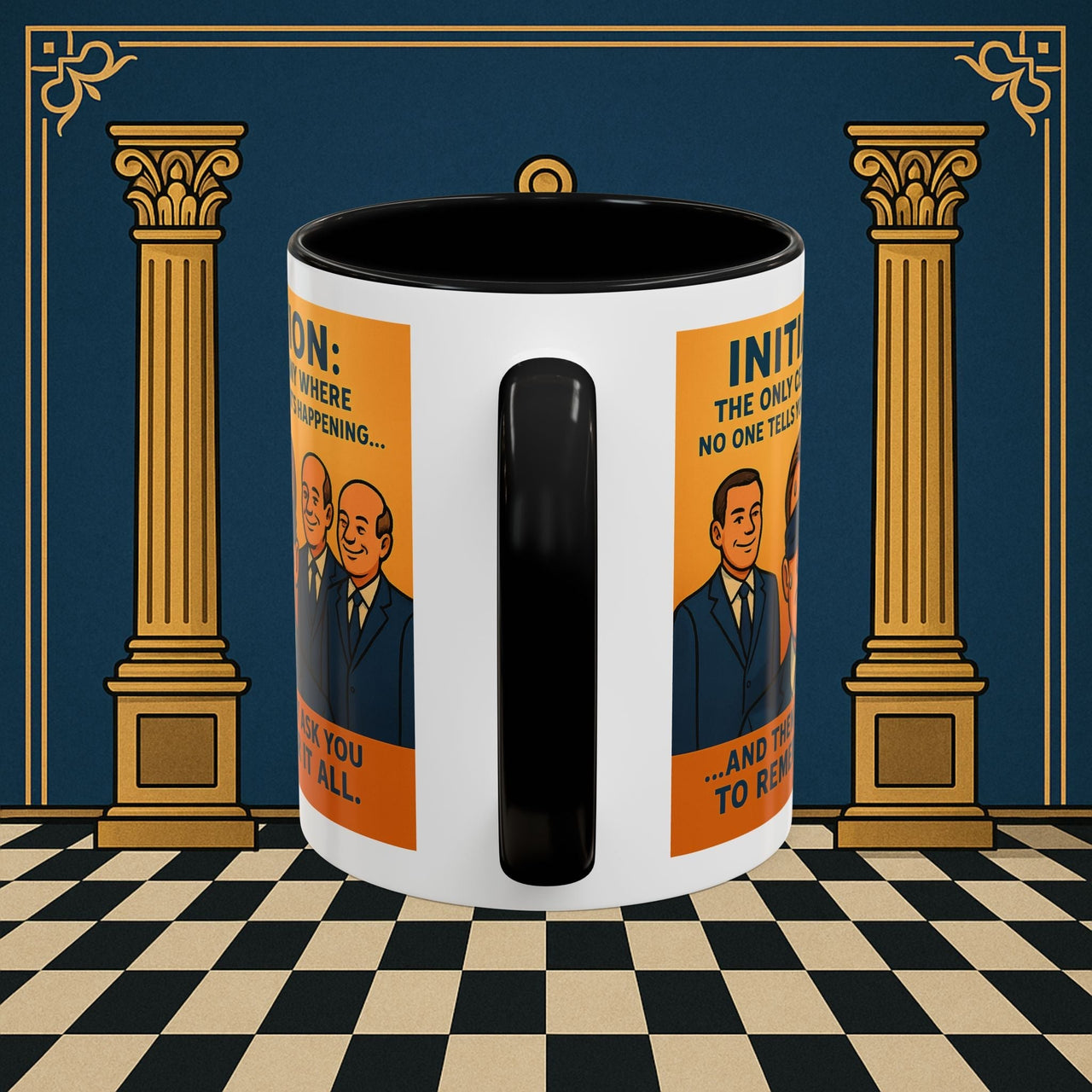 Premium Ready to Go Freemason Design | Entered Apprentice Initiation - Masonic Mugs