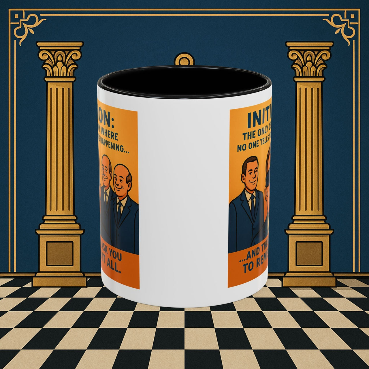 Premium Ready to Go Freemason Design | Entered Apprentice Initiation - Masonic Mugs
