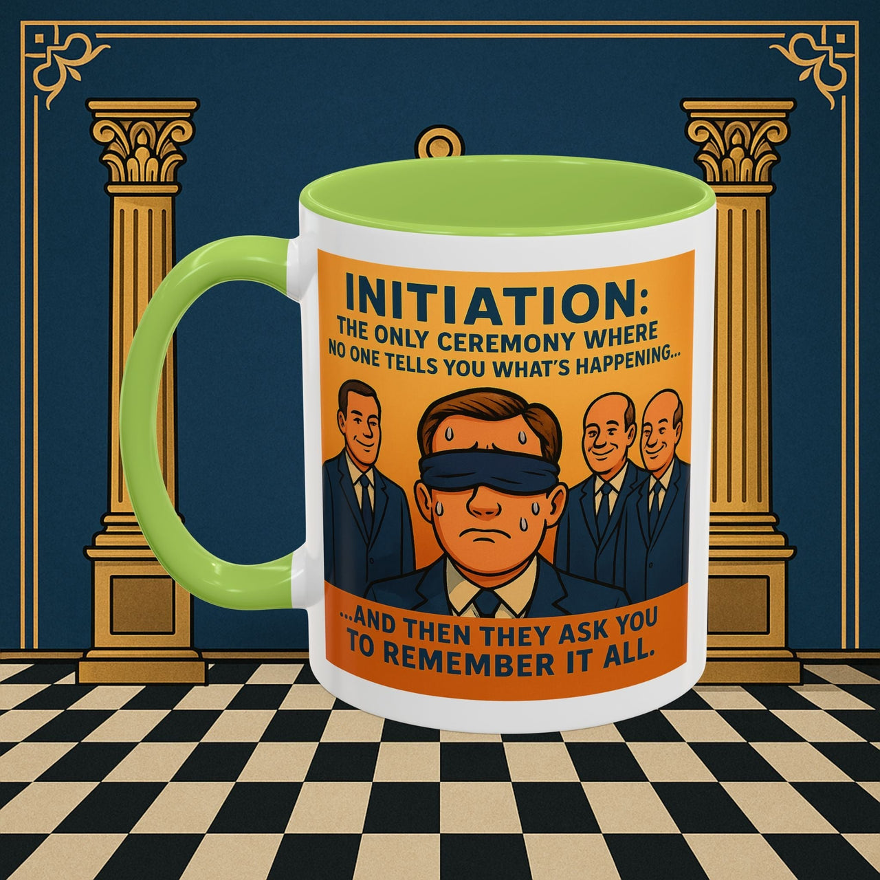 Premium Ready to Go Freemason Design | Entered Apprentice Initiation - Masonic Mugs