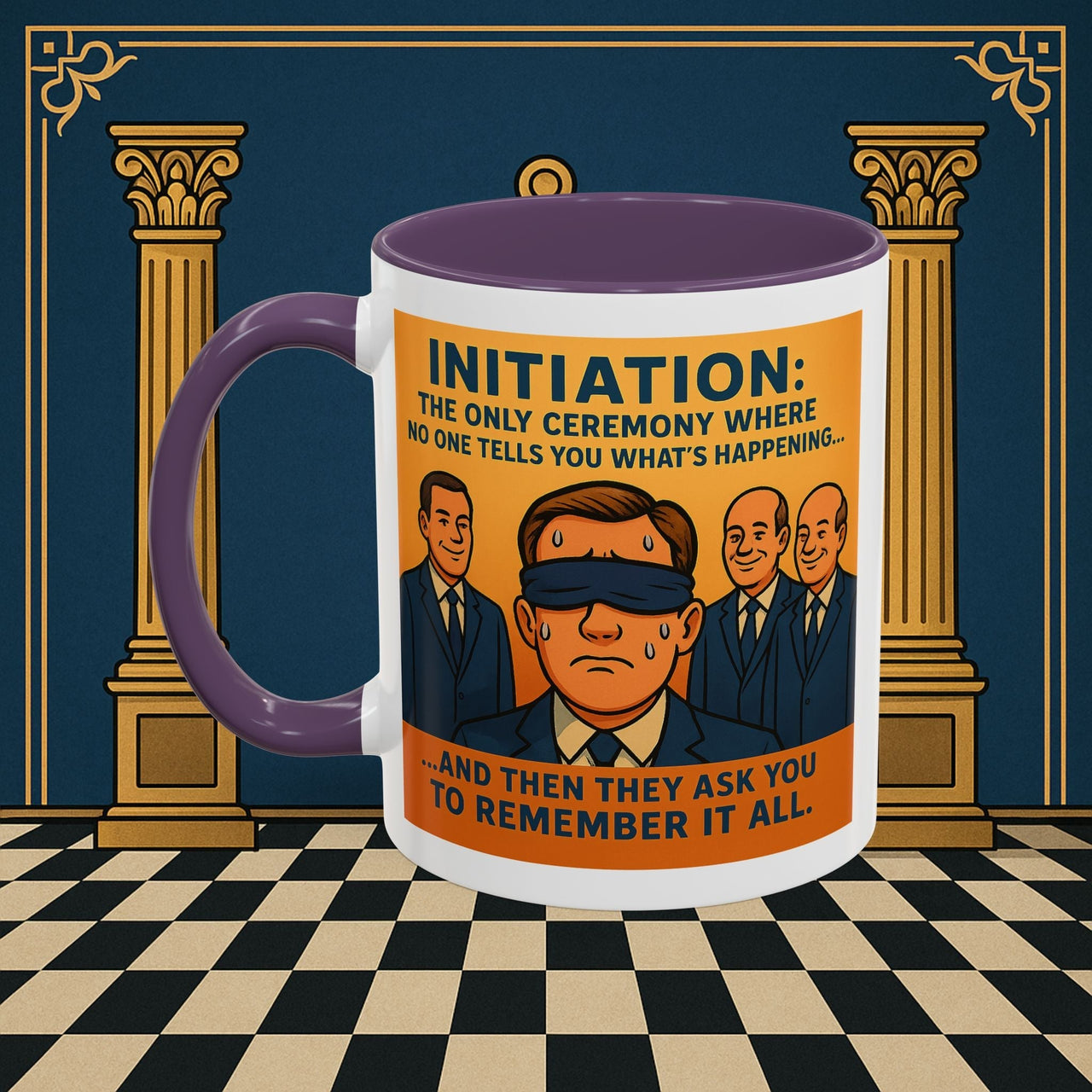 Premium Ready to Go Freemason Design | Entered Apprentice Initiation - Masonic Mugs