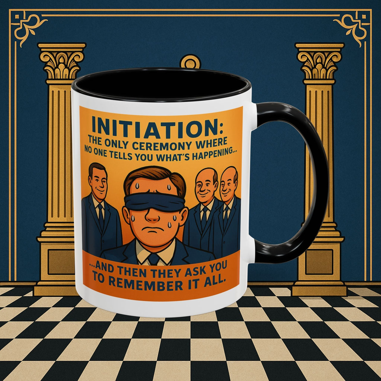 Premium Ready to Go Freemason Design | Entered Apprentice Initiation - Masonic Mugs