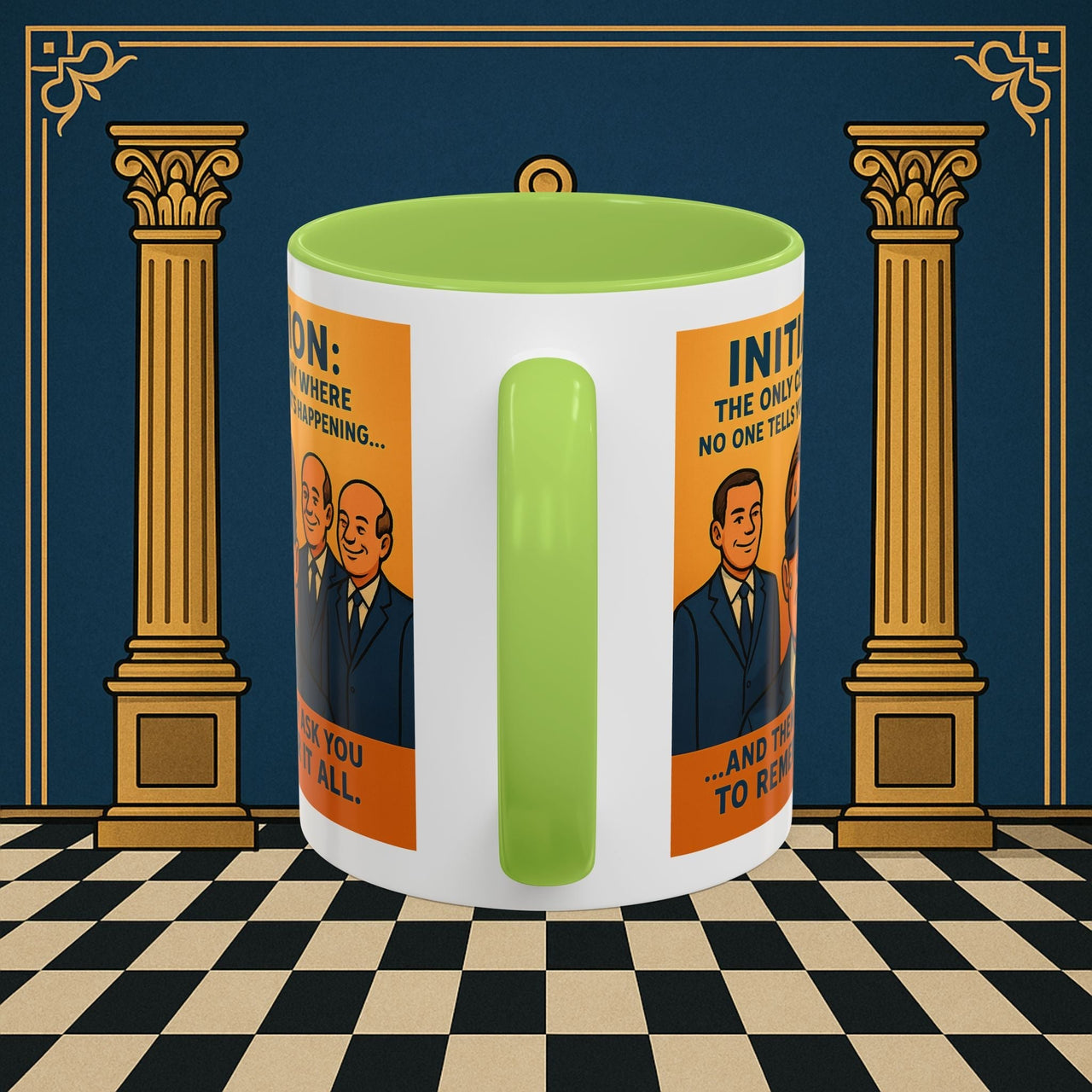 Premium Ready to Go Freemason Design | Entered Apprentice Initiation - Masonic Mugs