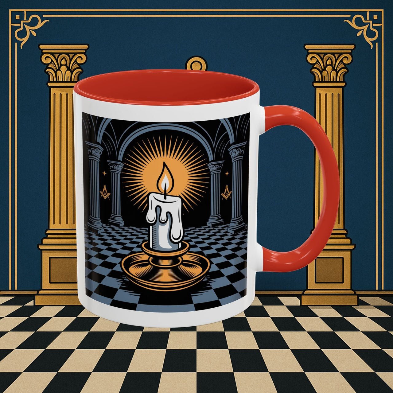 Premium Ready to Go Freemason Design | Entered Apprentice Into the Light - Masonic Mugs