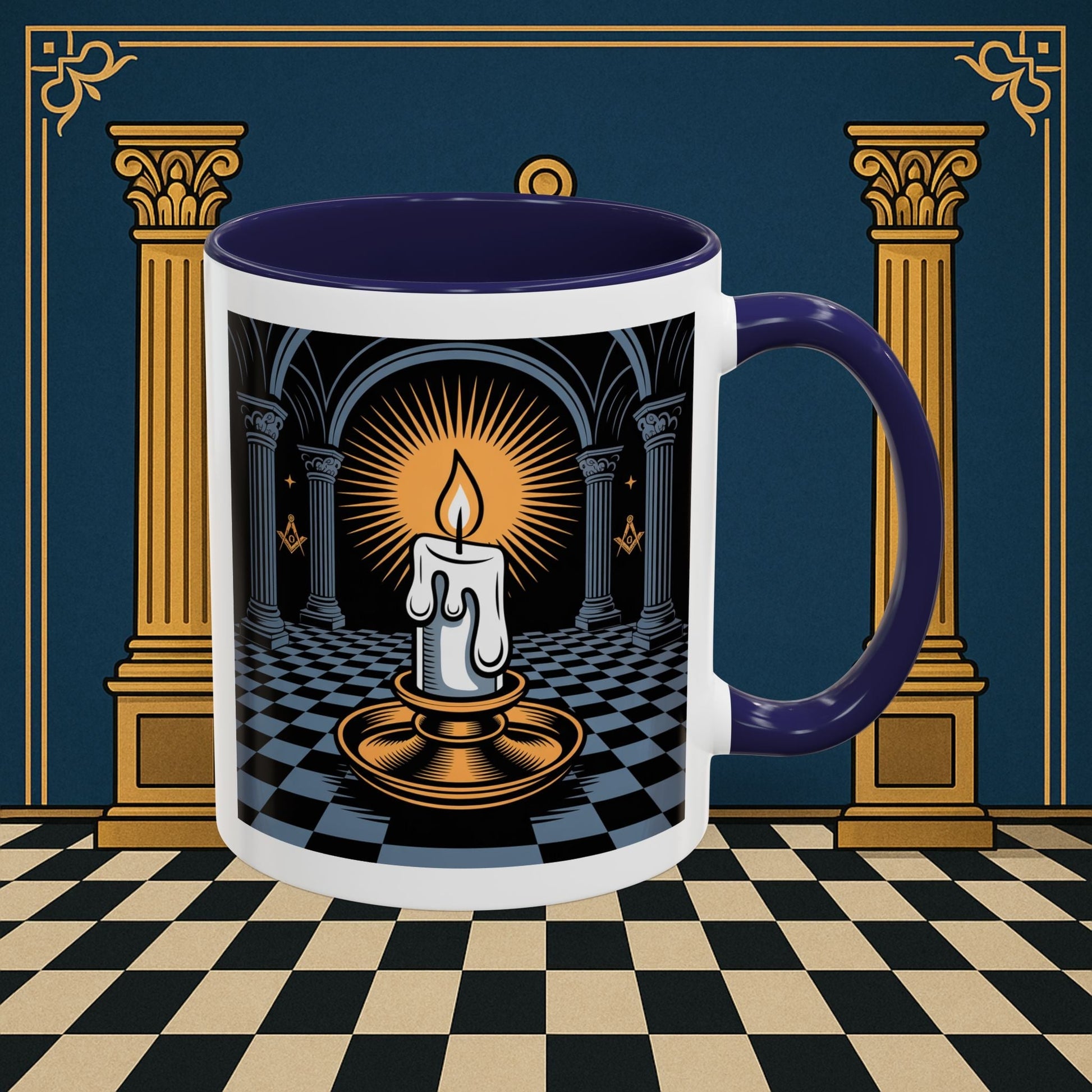 Premium Ready to Go Freemason Design | Entered Apprentice Into the Light - Masonic Mugs