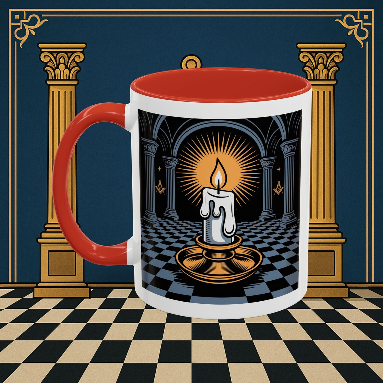 Premium Ready to Go Freemason Design | Entered Apprentice Into the Light - Masonic Mugs