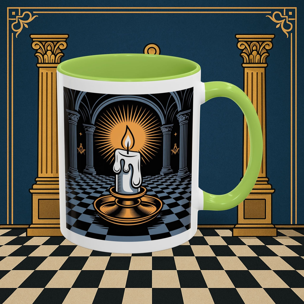 Premium Ready to Go Freemason Design | Entered Apprentice Into the Light - Masonic Mugs