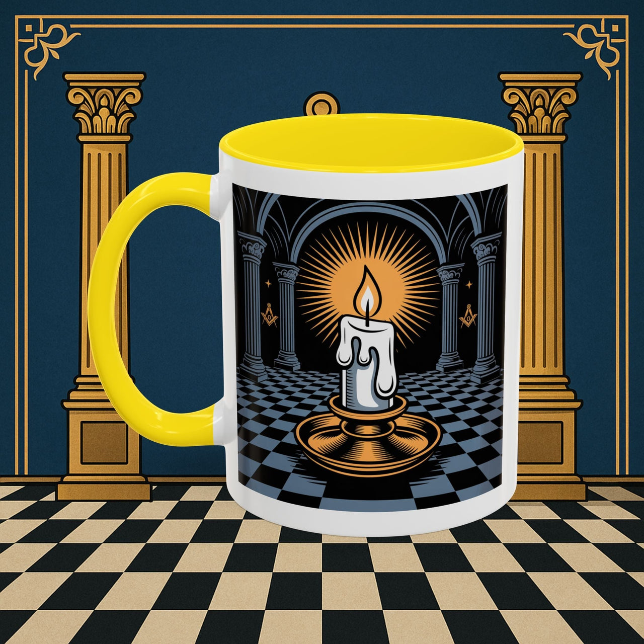 Premium Ready to Go Freemason Design | Entered Apprentice Into the Light - Masonic Mugs