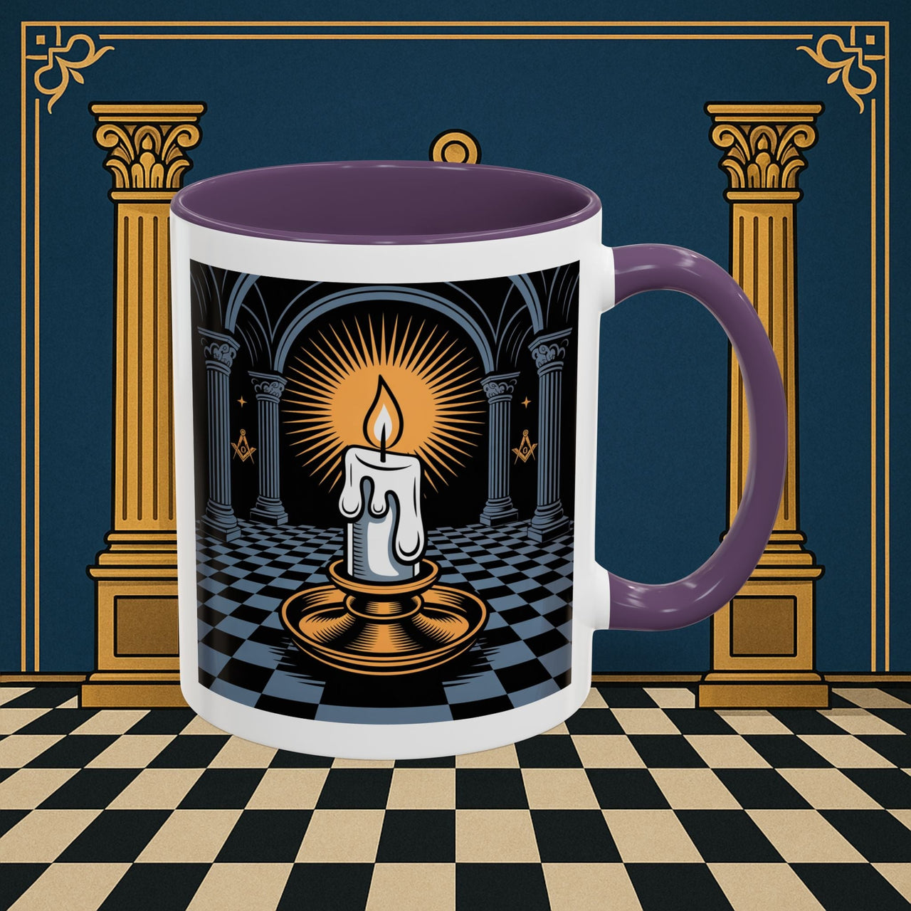 Premium Ready to Go Freemason Design | Entered Apprentice Into the Light - Masonic Mugs