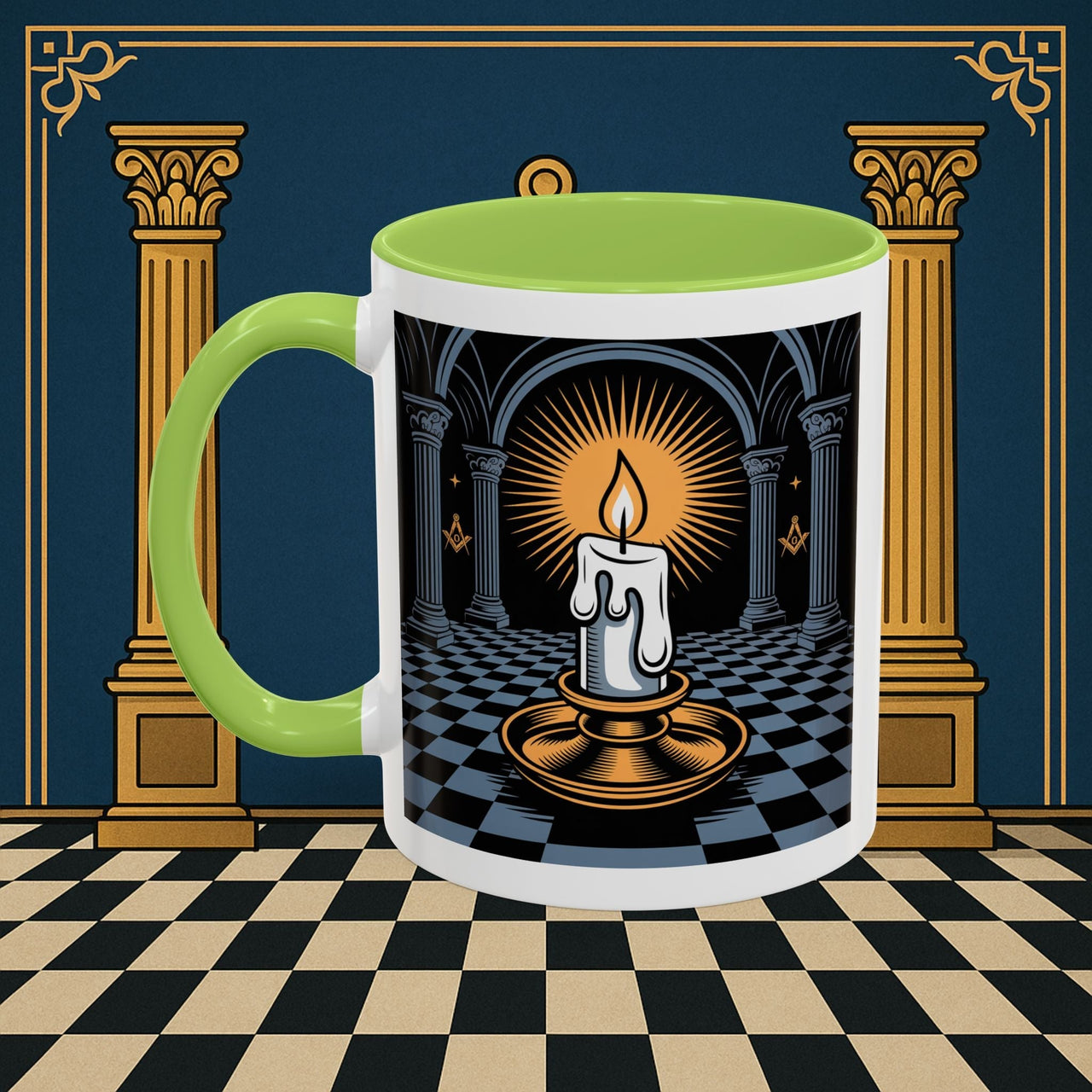 Premium Ready to Go Freemason Design | Entered Apprentice Into the Light - Masonic Mugs