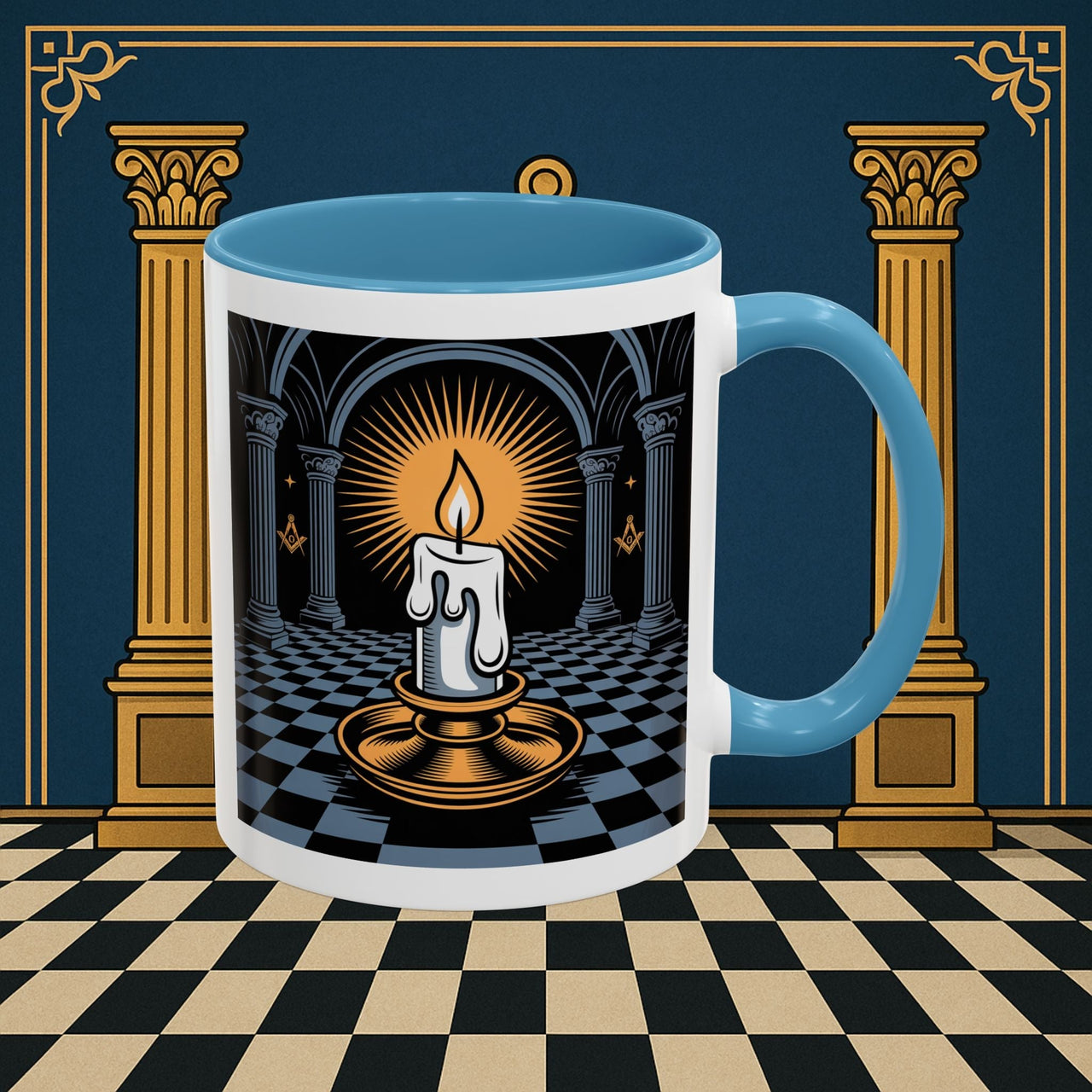 Premium Ready to Go Freemason Design | Entered Apprentice Into the Light - Masonic Mugs