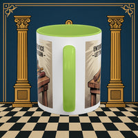 Premium Ready to Go Freemason Design | Entered Apprentice Let the work begin - Masonic Mugs