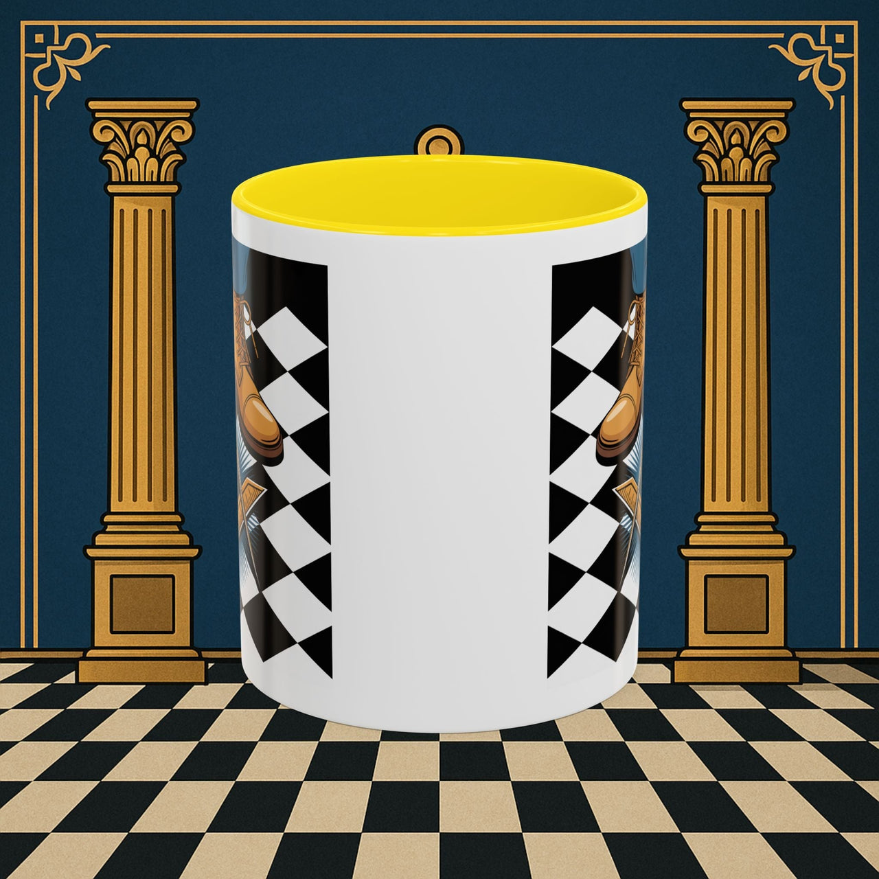 Premium Ready to Go Freemason Design | Entered Apprentice My first step on the Square - Masonic Mugs