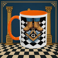 Premium Ready to Go Freemason Design | Entered Apprentice My first step on the Square - Masonic Mugs