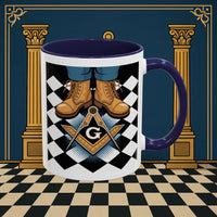 Premium Ready to Go Freemason Design | Entered Apprentice My first step on the Square - Masonic Mugs