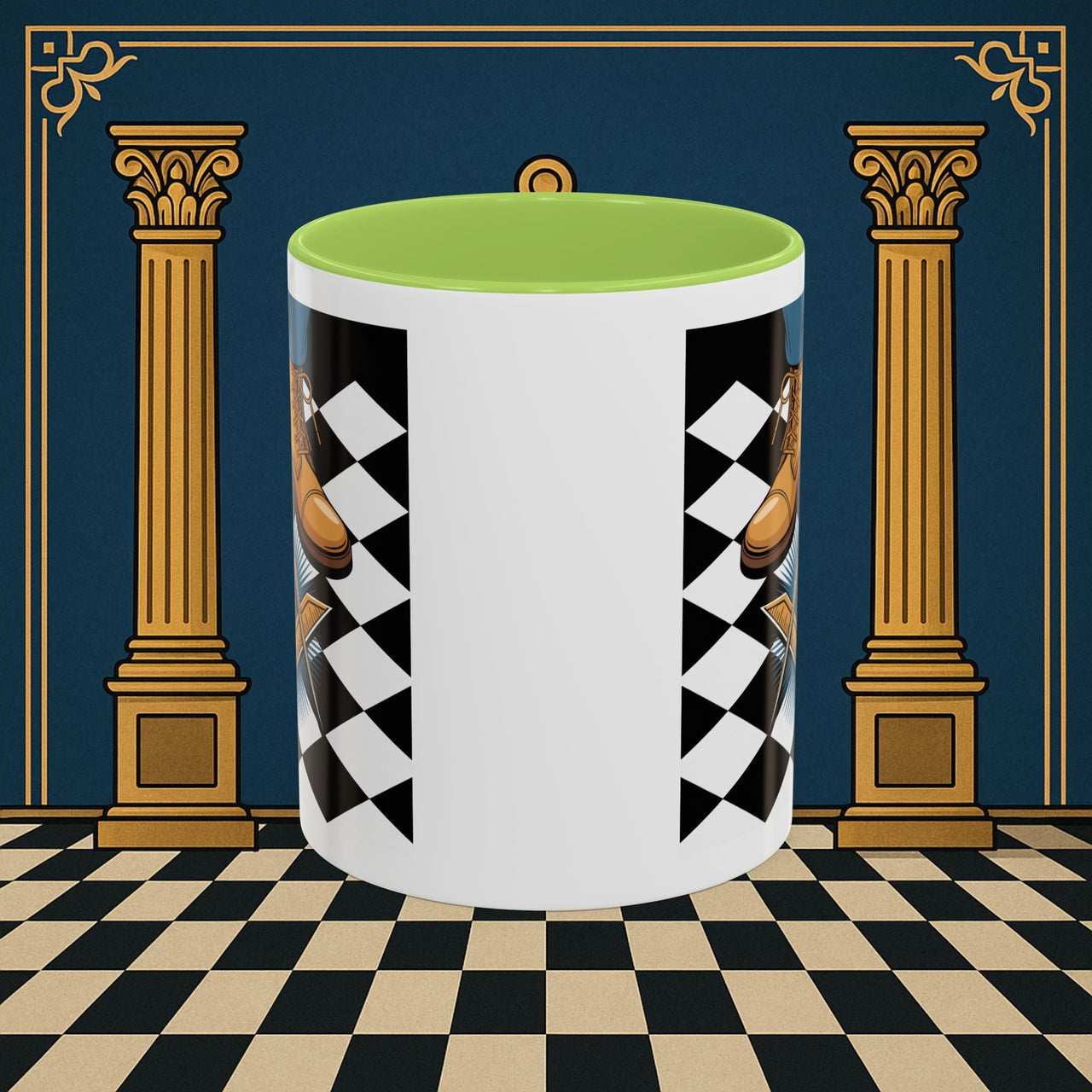 Premium Ready to Go Freemason Design | Entered Apprentice My first step on the Square - Masonic Mugs