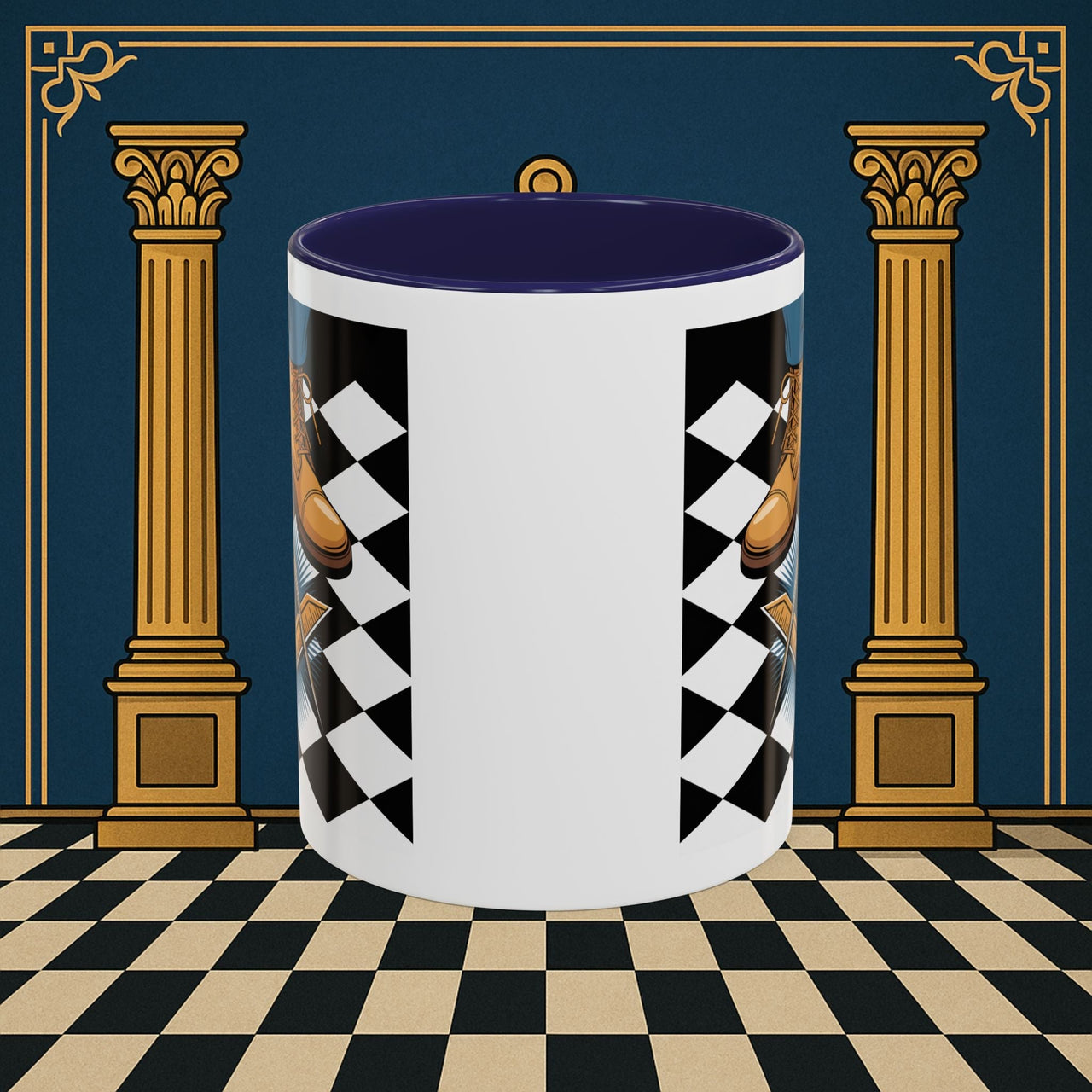 Premium Ready to Go Freemason Design | Entered Apprentice My first step on the Square - Masonic Mugs