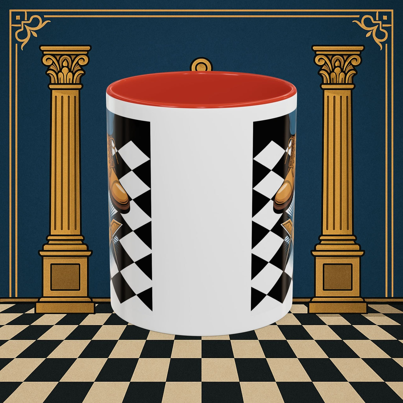 Premium Ready to Go Freemason Design | Entered Apprentice My first step on the Square - Masonic Mugs