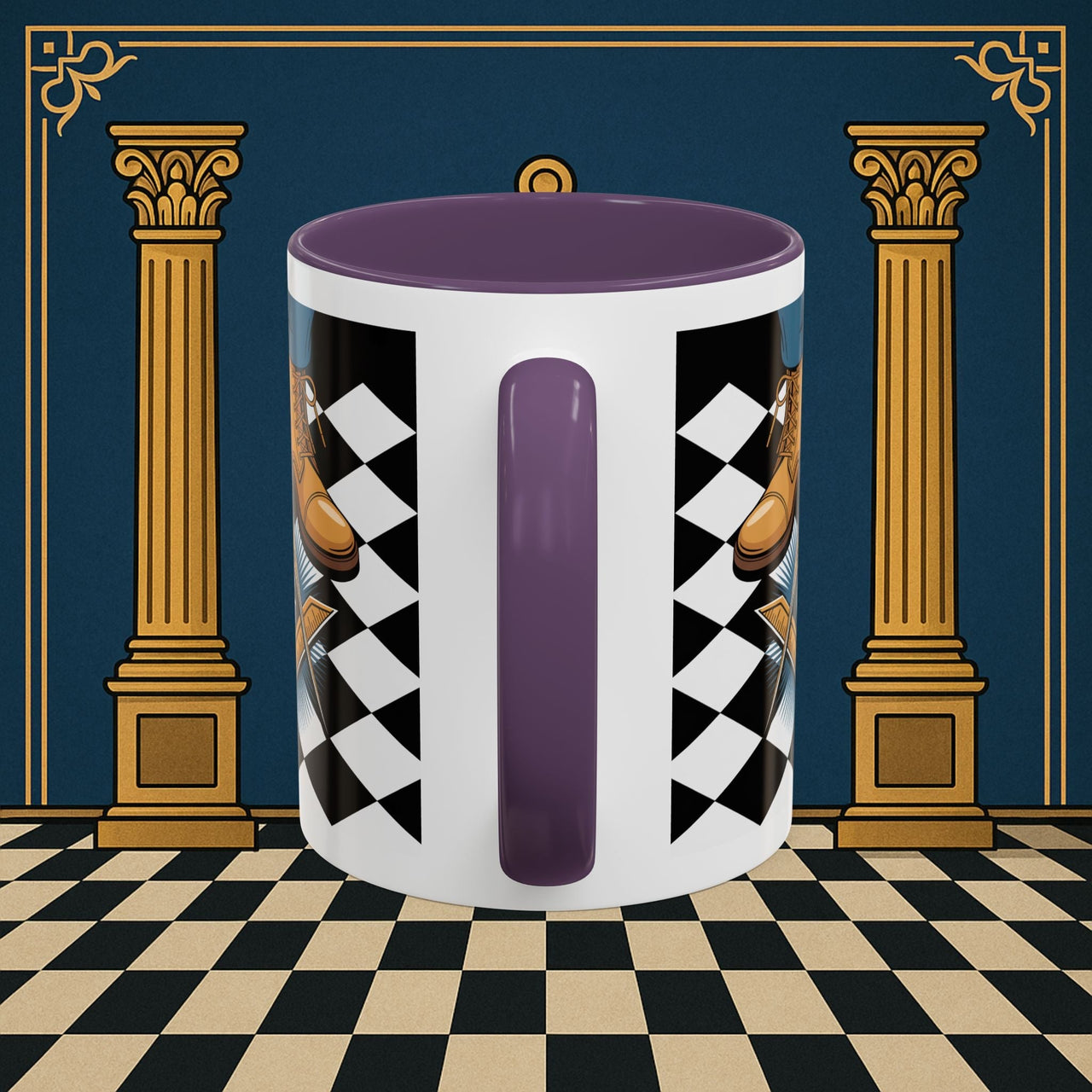 Premium Ready to Go Freemason Design | Entered Apprentice My first step on the Square - Masonic Mugs