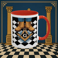 Premium Ready to Go Freemason Design | Entered Apprentice My first step on the Square - Masonic Mugs