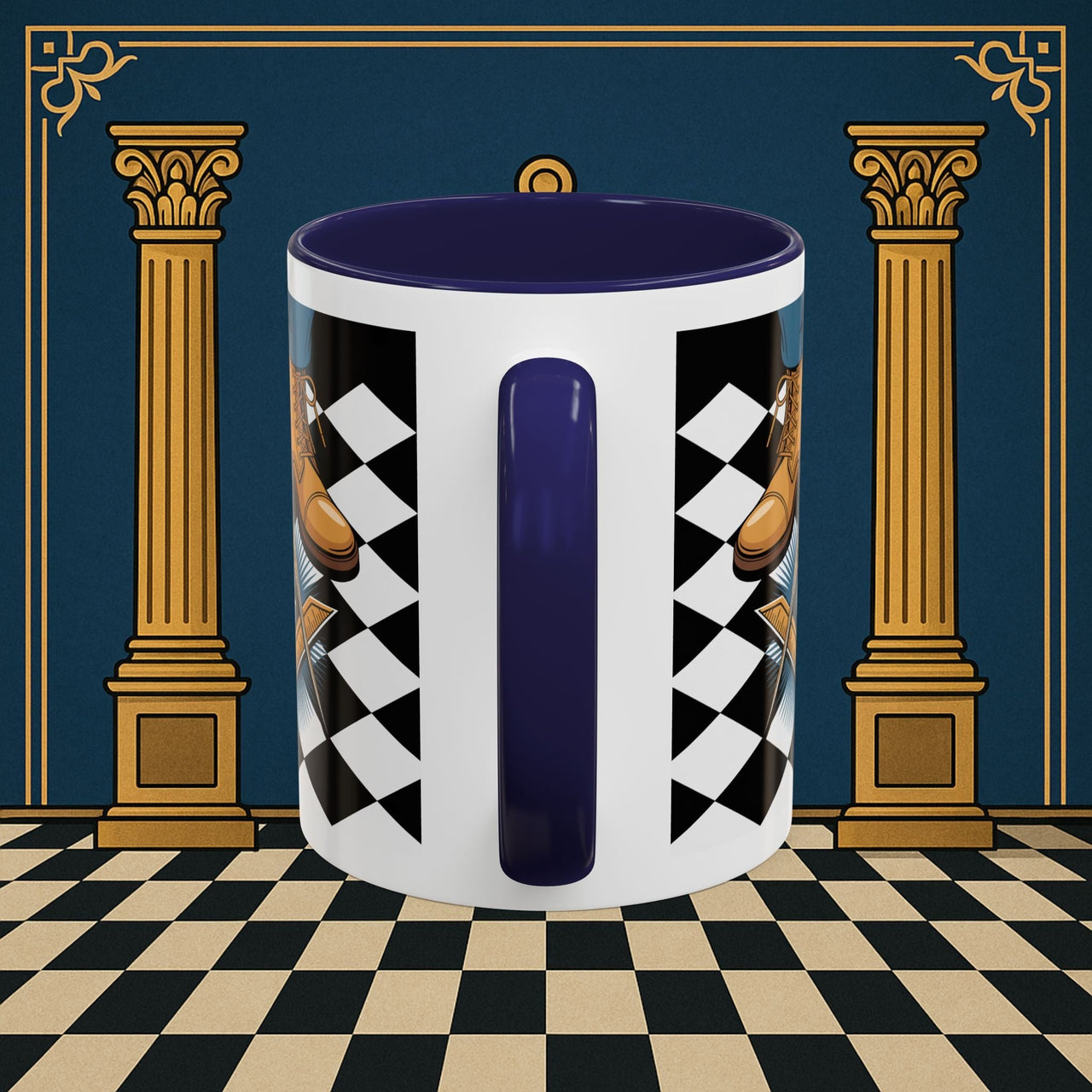 Premium Ready to Go Freemason Design | Entered Apprentice My first step on the Square - Masonic Mugs