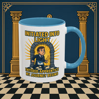 Premium Ready to Go Freemason Design | Entered Apprentice My Journey Begins - Masonic Mugs