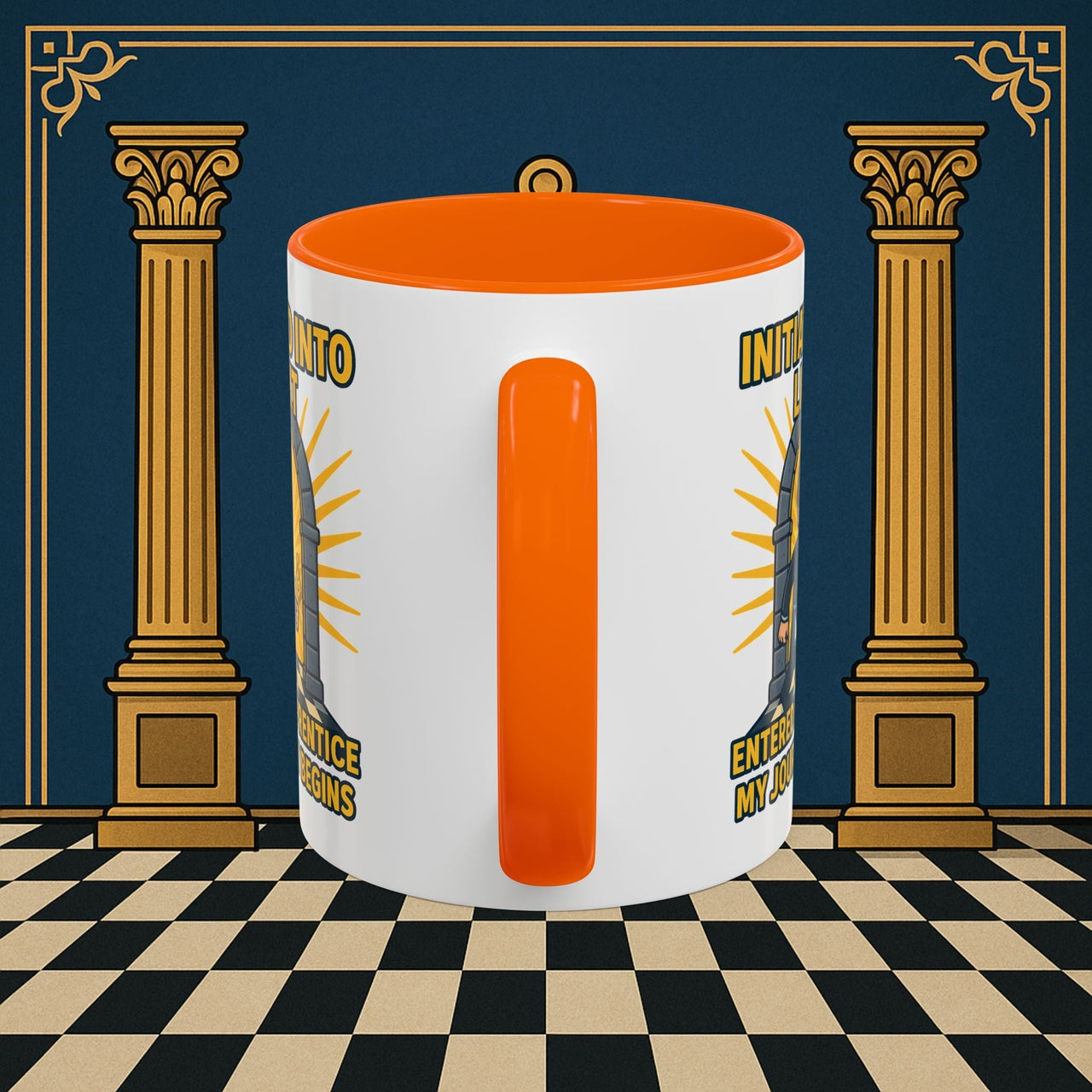 Premium Ready to Go Freemason Design | Entered Apprentice My Journey Begins - Masonic Mugs