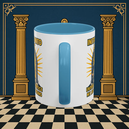 Premium Ready to Go Freemason Design | Entered Apprentice My Journey Begins - Masonic Mugs