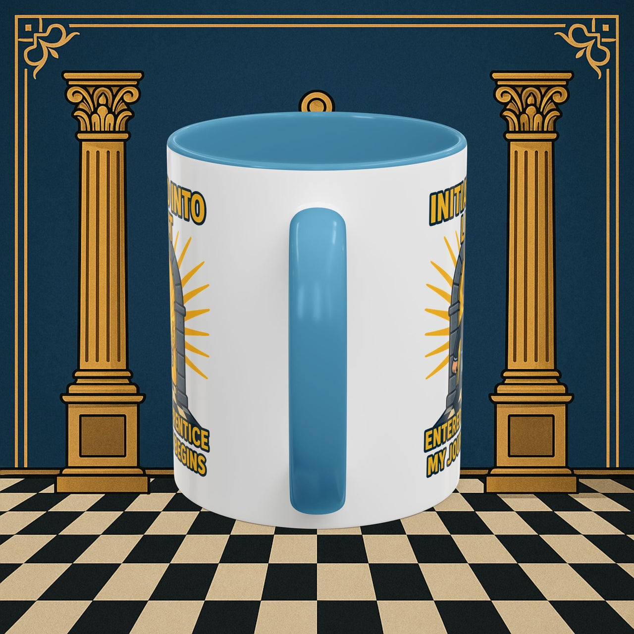 Premium Ready to Go Freemason Design | Entered Apprentice My Journey Begins - Masonic Mugs