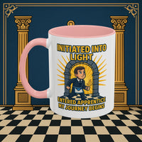Premium Ready to Go Freemason Design | Entered Apprentice My Journey Begins - Masonic Mugs