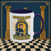 Premium Ready to Go Freemason Design | Entered Apprentice My Journey Begins - Masonic Mugs
