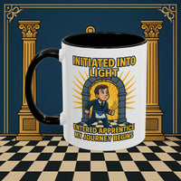 Premium Ready to Go Freemason Design | Entered Apprentice My Journey Begins - Masonic Mugs