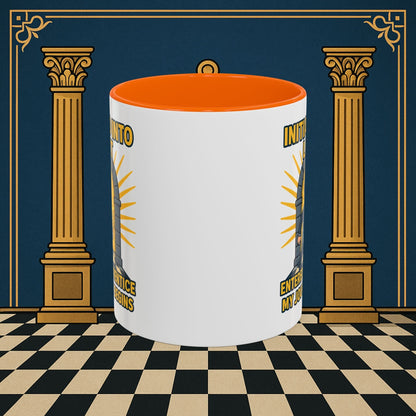 Premium Ready to Go Freemason Design | Entered Apprentice My Journey Begins - Masonic Mugs