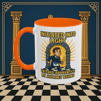 Premium Ready to Go Freemason Design | Entered Apprentice My Journey Begins - Masonic Mugs