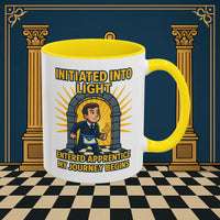 Premium Ready to Go Freemason Design | Entered Apprentice My Journey Begins - Masonic Mugs