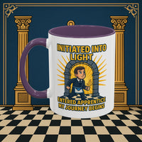 Premium Ready to Go Freemason Design | Entered Apprentice My Journey Begins - Masonic Mugs