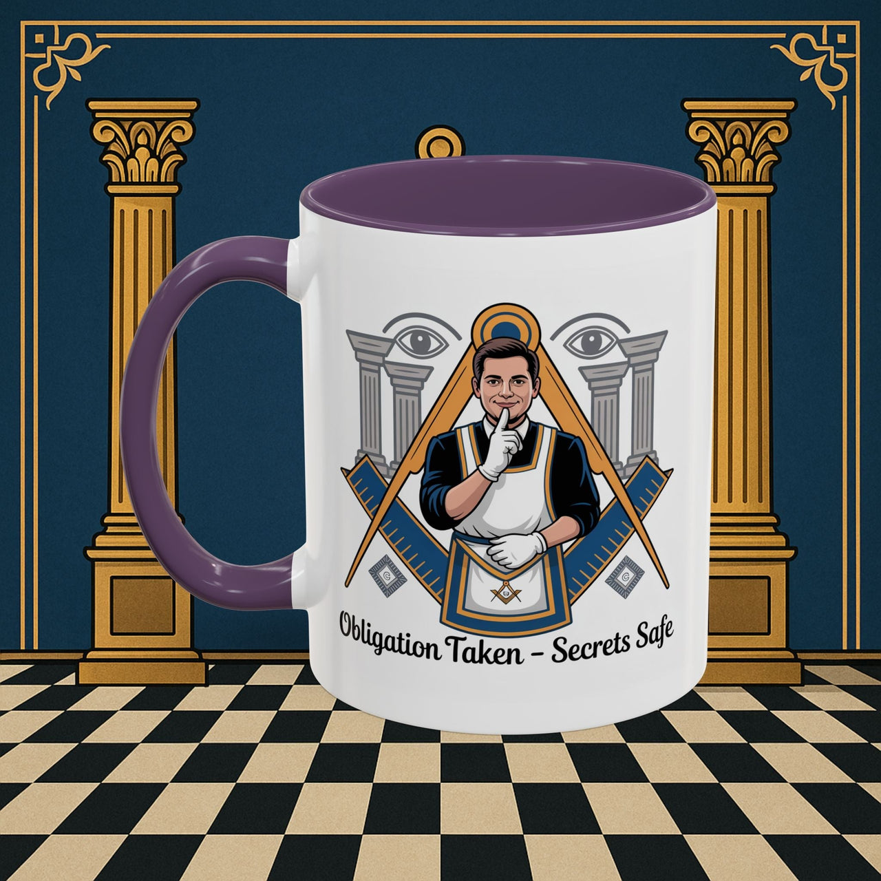 Premium Ready to Go Freemason Design | Entered Apprentice Obligation taken secrets Safe - Masonic Mugs