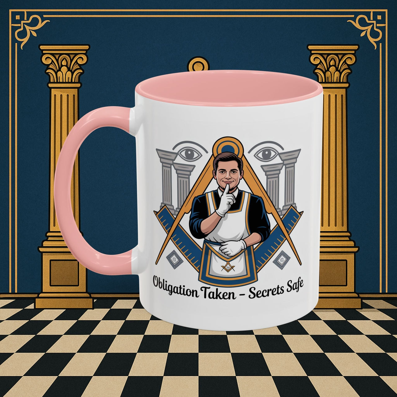 Premium Ready to Go Freemason Design | Entered Apprentice Obligation taken secrets Safe - Masonic Mugs