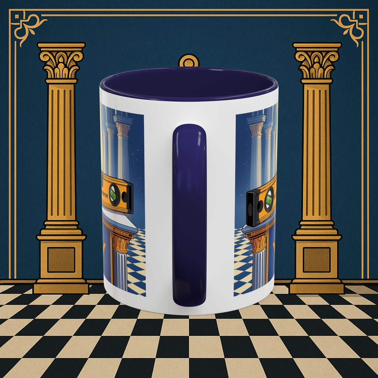 Premium Ready to Go Freemason Design | Entered Apprentice One the level from Day One - Masonic Mugs