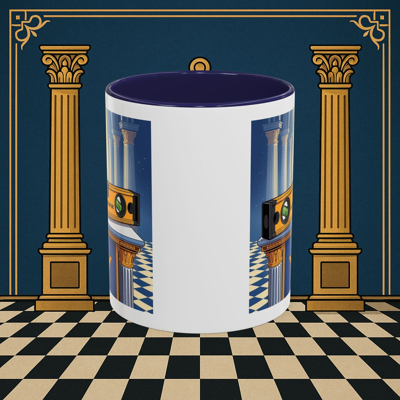 Premium Ready to Go Freemason Design | Entered Apprentice One the level from Day One - Masonic Mugs