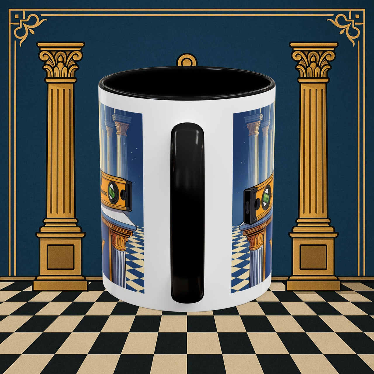 Premium Ready to Go Freemason Design | Entered Apprentice One the level from Day One - Masonic Mugs