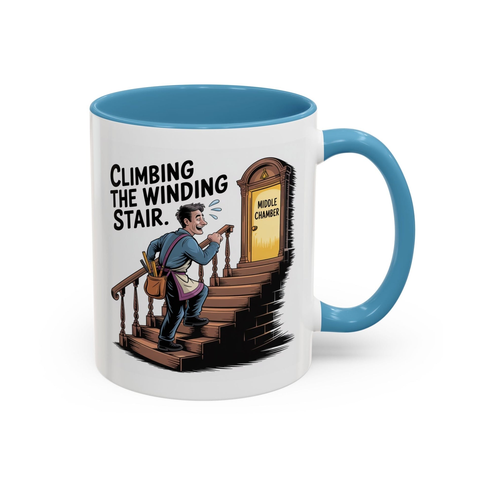 Premium Ready to Go Freemason Design | Fellowcraft | Climbing the Winding Stair - Masonic Mugs