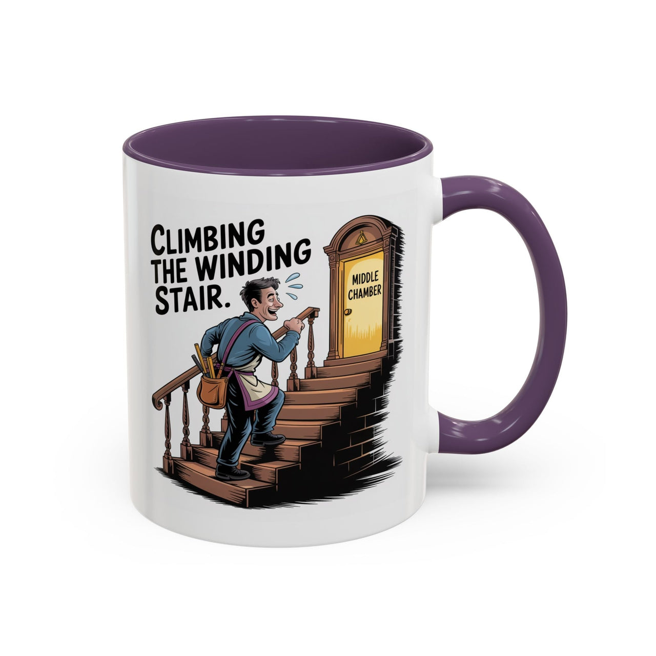 Premium Ready to Go Freemason Design | Fellowcraft | Climbing the Winding Stair - Masonic Mugs