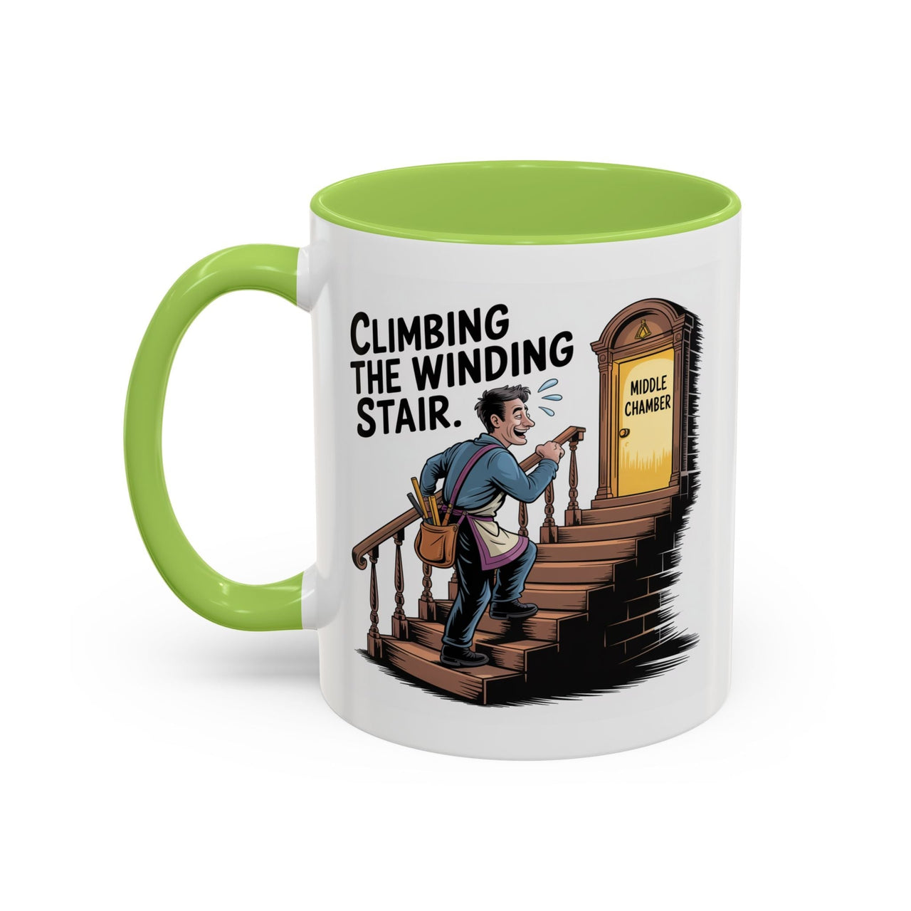 Premium Ready to Go Freemason Design | Fellowcraft | Climbing the Winding Stair - Masonic Mugs