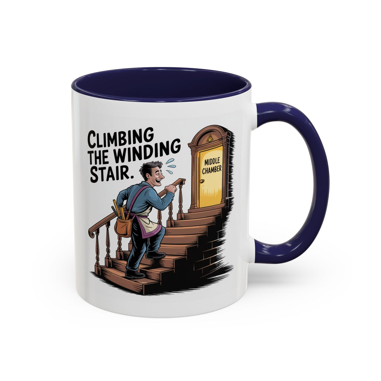 Premium Ready to Go Freemason Design | Fellowcraft | Climbing the Winding Stair - Masonic Mugs