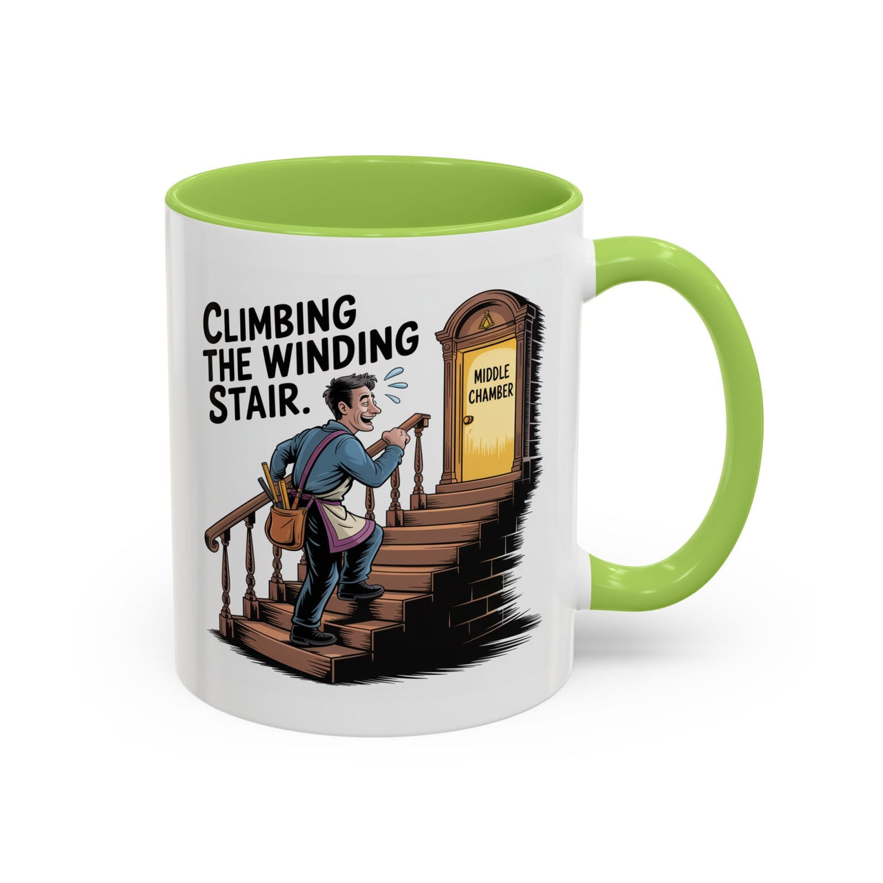 Premium Ready to Go Freemason Design | Fellowcraft | Climbing the Winding Stair - Masonic Mugs