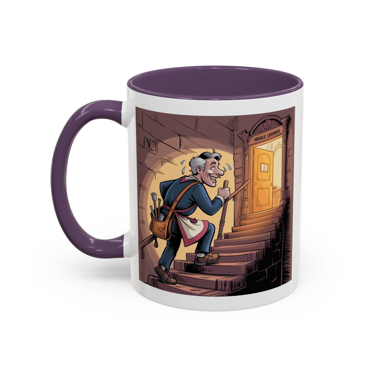 Premium Ready to Go Freemason Design | Fellowcraft | Entering the Middle Chamber - Masonic Mugs