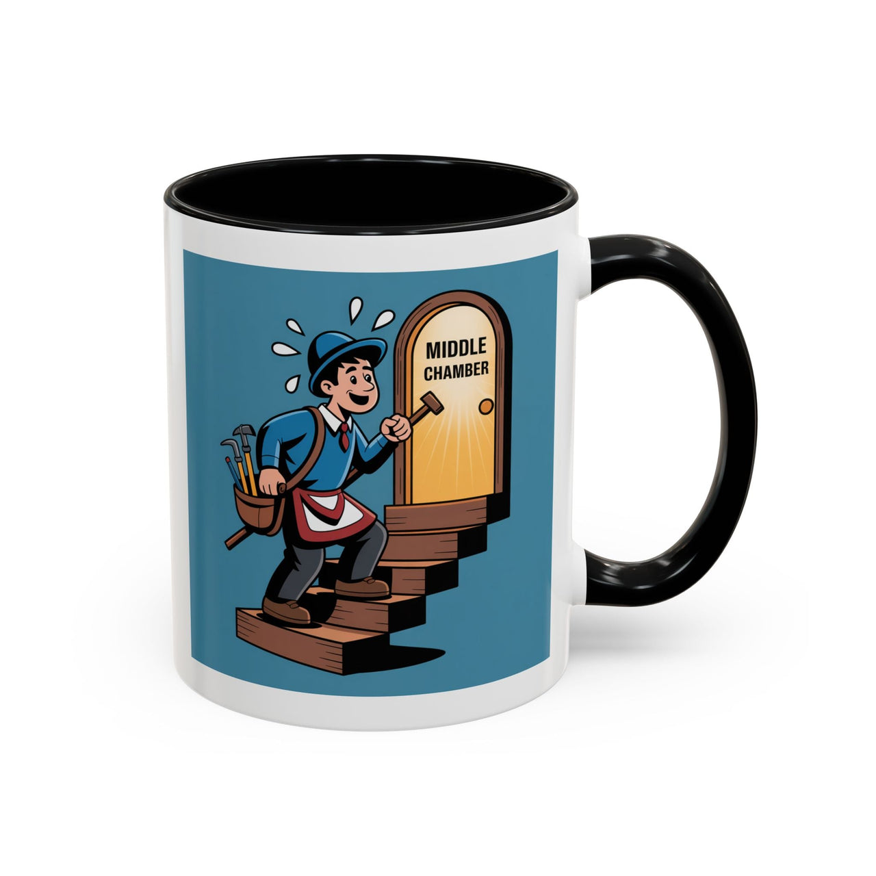 Premium Ready to Go Freemason Design | Fellowcraft | Entering the Middle Chamber - Masonic Mugs