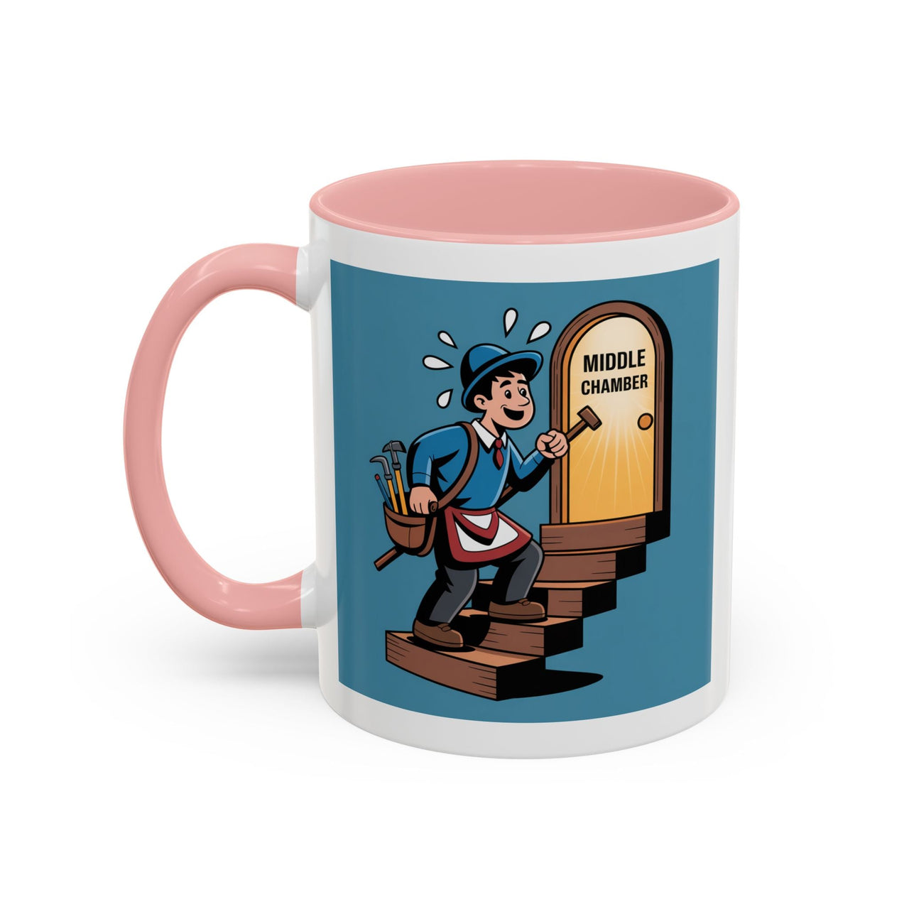 Premium Ready to Go Freemason Design | Fellowcraft | Entering the Middle Chamber - Masonic Mugs