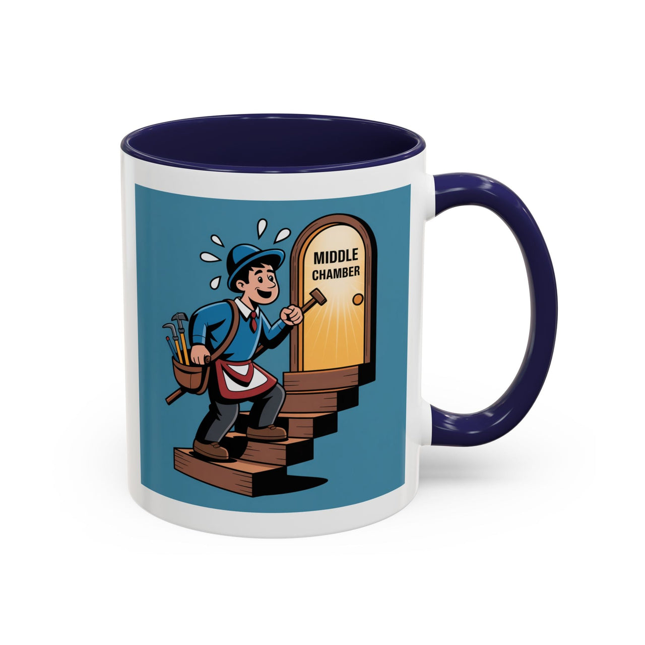Premium Ready to Go Freemason Design | Fellowcraft | Entering the Middle Chamber - Masonic Mugs
