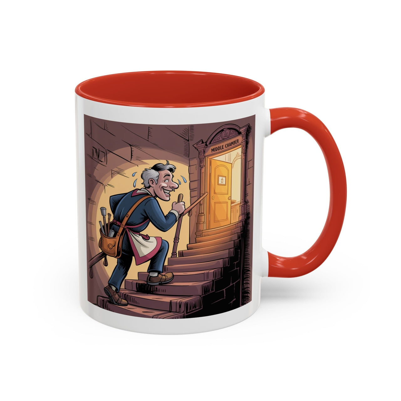 Premium Ready to Go Freemason Design | Fellowcraft | Entering the Middle Chamber - Masonic Mugs